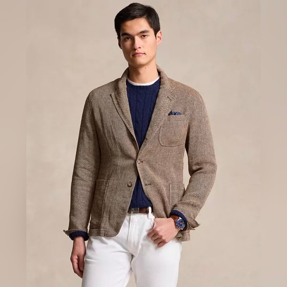 $448 Polo Ralph Lauren Mens Herringbone Sport Coat